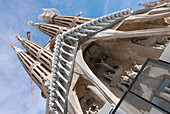 Kirchtürme der Kirche Sagrada Familia, Barcelona, Katalonien, Spanien