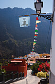  The Spanish village of Agulo in the mountains of La Gomera, taken at midday in the Canary Islands. 