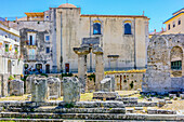 Tempel von Apollo in Syrakus, Sizilien, Italien