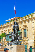  Statue of the uprising of the workers in Malta on 7 June 1919 against the British government 