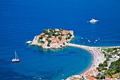 Sveti Stefan, Adria-Insel von oben, Montenegro