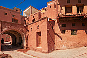  Traditionelle Häuser im historischen Dorf Abyaneh, Kreis Natanz, Iran. 