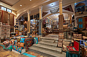 Interior view of a handicraft shop in Isfahan, Iran.