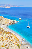 Katergo beach, Folegandros Island, Cyclades Islands, Greece