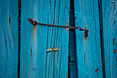  Details of a historic door in Les Baux de Provence, Provence-Alpes-Côte d&#39;Azur, France 