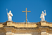 Detail Dom (Basilica di San Giovanni Battista) in Brindisi, Apulien, Italien.