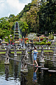 Tirta Gangga water palace, a former royal palace. Karangasem regency, Bali, Indonesia.