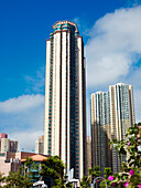 New high-rise residential building of the Galaxia housing complex. Diamond Hill, Kowloon, Hong Kong, China.