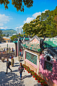 People walk at the A-Ma Temple (built 1488). Macau, China.