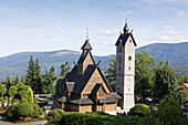 Wang, norwegian Stavechurch, Karpacz, Krummhübel, Riesengebirge, Lower Silesia, Poland, norwegiscxh, Stabkirche