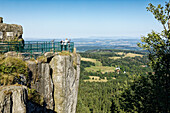  Goethes Aussichtspunkt, Großvaterstuhl, Große Heuscheuer, Gebirge, Szczelinicec Wielki, Gory Stolowe, Heuscheuergebirge, Karlow, Niederschlesien, Polen 