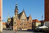  Rathaus, Rynek Wroclaw, Breslau, Niederschlesien, Polen 