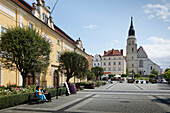  Marktplatz, Boleslawiec, Bunzlau, Niederschlesien, Polen 