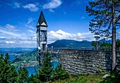  Hammetschwand lift, view of Lake Lucerne and the Alpine mountains, Canton Nidwalden, Switzerland 