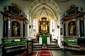 Innenraum der Kapelle Maria in Linden, Kehrsiten, Kanton Nidwalden, Schweiz