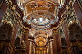  Interior view of Melk Abbey (Stift Melk), Melk, Wachau, Lower Austria, Austria, Europe 