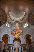 Innenansicht der Scheich Zayed Bin Sultan Al Nahyan Moschee, Abu Dhabi, Abu Dhabi, Vereinigte Arabische Emirate, Naher Osten