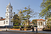 Kathedrale auf der Plaza de la Independencia, Casco Antiguo, historisches Viertel von Panama-Stadt, Republik Panama, Mittelamerika