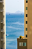  Blick auf das Meer vom Trump Ocean Club International Hotel und Tower Panama, Punta Pacifica, Panama-Stadt, Republik Panama, Mittelamerika 