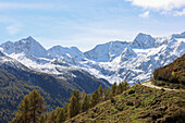 Timmelsjoch pass road, Stubai and Ötztal Alps