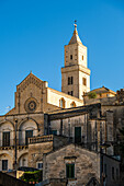 Matera Kathedrale in den Sassi di Matera, dem historischen Zentrum von Matera, Basilikata, Italien.