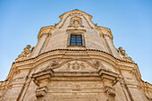 Facade of the Chiesa del Purgatorio in Matera, Basilicata, Italy.