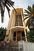  The Church of Notre Dame de Lourdes was photographed in Morocco, Casablanca. It is one of the Christian churches of Casablanca. 