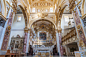  Interior and altar of the Cathedral of Matera, Basilicata, Italy, Europe 