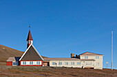 Kirche von Longyearbyen, Sommer, Spitzbergen, Norwegen