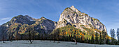  Colorful autumn in the Karwendel, Hinterriß, Karwendel, Tyrol, Austria, Europe 