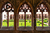 Kreuzgarten und Kreuzgang ehemaliges Augustinerkloster Landau in der Pfalz, Rheinland-Pfalz, Deutschland