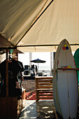  The Taghazout Surfexpo 2024 near the surf spot &quot;Anker Point&quot; in Morocco. 