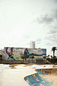  Place Nevada, a public skate park in Casablanca, Morocco. 