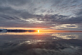  Evening atmosphere in Liefdefjorden, Spitsbergen, Norway 