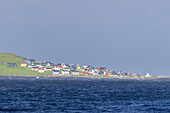 Blick auf den Ort Torshavn, Färöer Inseln