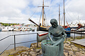  View of the harbor in Torshavn, Faroe Islands 