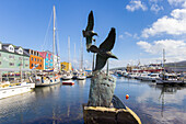  View of the harbor in Torshavn, Faroe Islands 