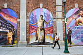 " Royal Theatre", Mural by Eric Okdeh, Mural Arts Program, 1524 South Street, Philadelphia, Commonwealth  of Pennsylvania,Northeastern  United States,