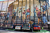 " Pride and Progress", Mural by Ann Northrup, sponsored by the William Way Community Center and individual donors, Mural Arts Program, 1315 Spruce Street, Philadelphia, Commonwealth  of Pennsylvania,Northeastern  United States,