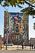 "Common Threads", Mural by Meg Saligman at Broad and Spring Garden Streets, Mural Arts Program, Philadelphia, Commonwealth  of Pennsylvania,Northeastern  United States,