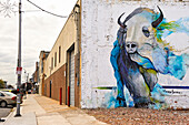 Mural by Mauro Carrera at 2nd and Poplar Streets, Northern Liberties, Mural Arts Program, Philadelphia, Commonwealth  of Pennsylvania,Northeastern  United States,