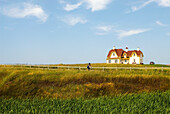 wooden house of Cap aux Meules island,Magdalen Islands,Gulf of Saint Lawrence,Quebec province,Canada,North America