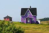 wooden house,Havre aux Maisons island,Magdalen Islands,Gulf of Saint Lawrence,Quebec province,Canada,North America