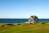 traditional wooden house,Havre-Aubert island,Magdalen Islands,Gulf of Saint Lawrence,Quebec province,Canada,North America