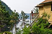 Anse de la Barge refuge,Saguenay National Park,Baie Sainte-Marguerite,Province of Quebec,Canada,North America