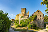 Die Ruine der Burg Rötteln in Lörrach, Baden-Württemberg, Deutschland