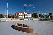  Fountain on the promenade, Kellenhusen, Schleswig-Holstein, Germany 