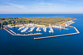  Hotel complex and harbor Weisse Wiek, Boltenhagen, Mecklenburg-Vorpommern, Germany 