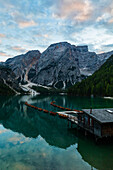  Boathouse at Lake Braies - Dolomites - South Tyrol - Italy 