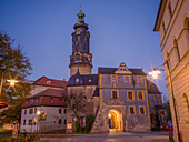 Stadtschloss am Abend, Weimar, Thüringen, Mitteldeutschland, Ostdeutschland, Deutschland, Europa